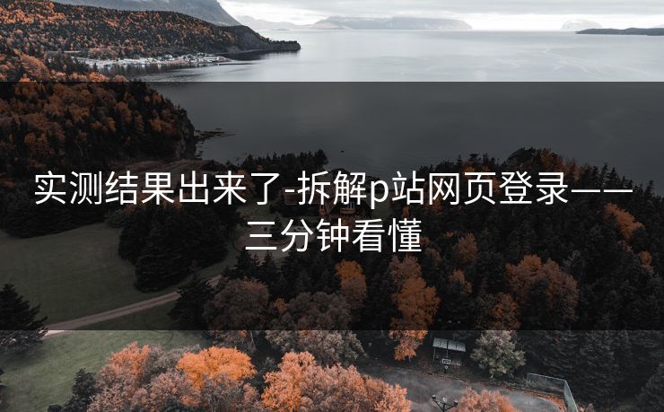 实测结果出来了-拆解p站网页登录——三分钟看懂